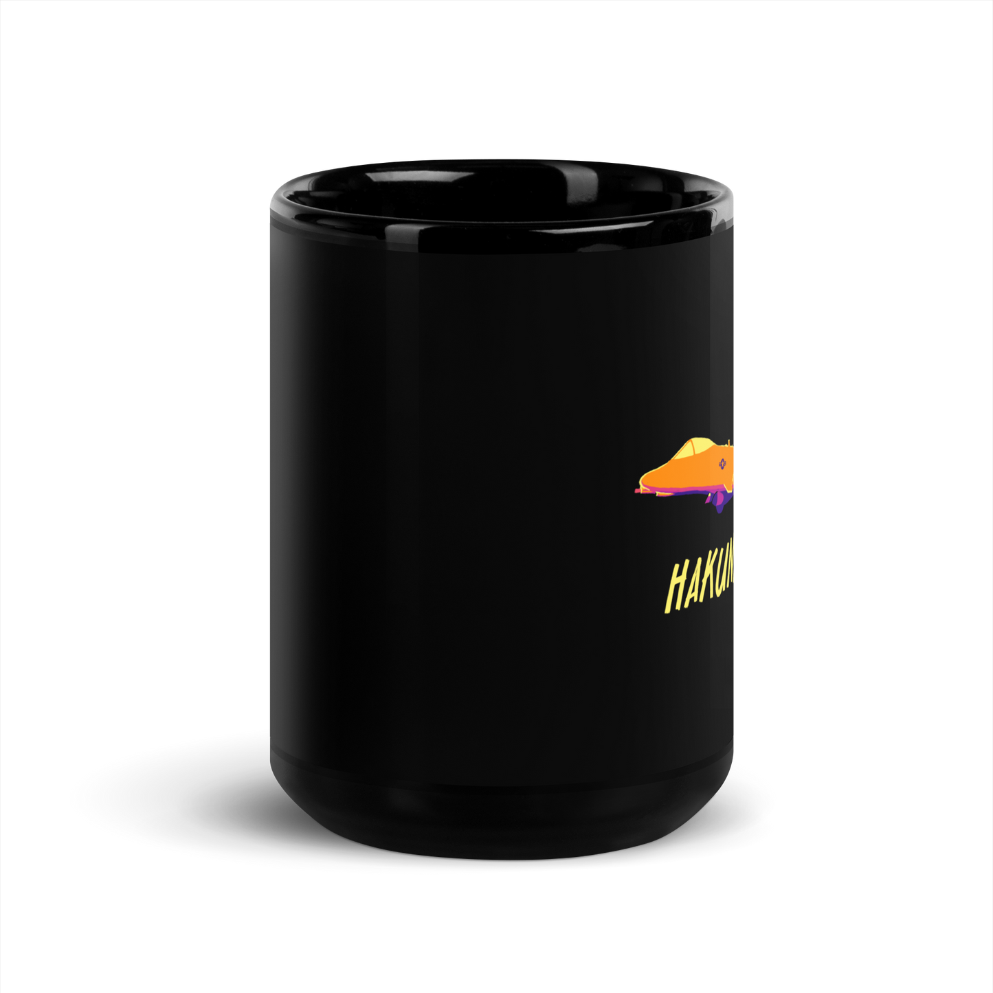 A10 Hakuna Matata - Black Glossy Mug