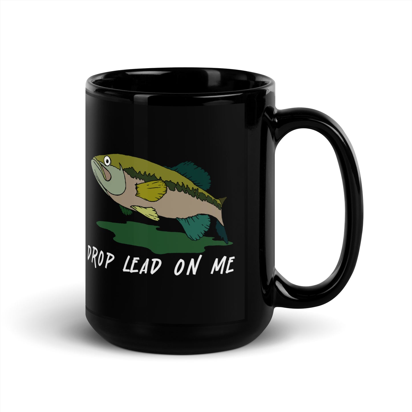 Bass - Drop Lead On Me - Black Glossy Mug