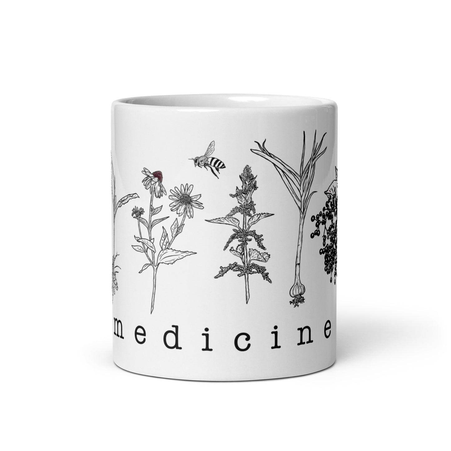 Natural Medicine - White glossy mug