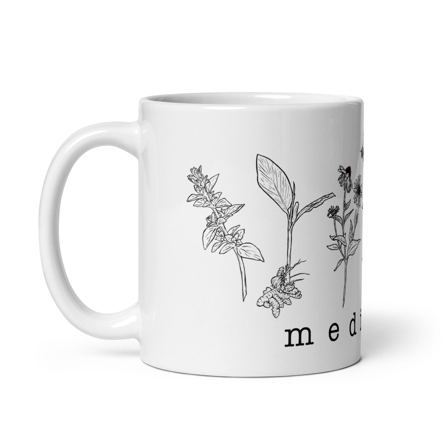 Natural Medicine - White glossy mug