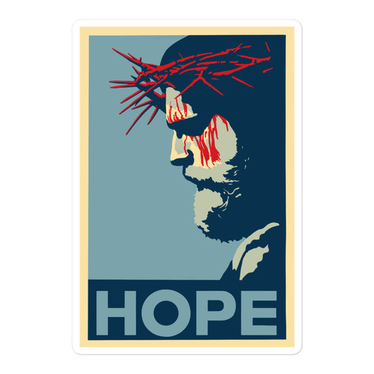 Hope In Christ - Bubble-free stickers