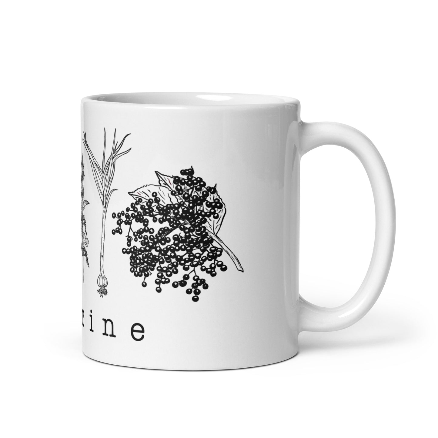 Natural Medicine - White glossy mug
