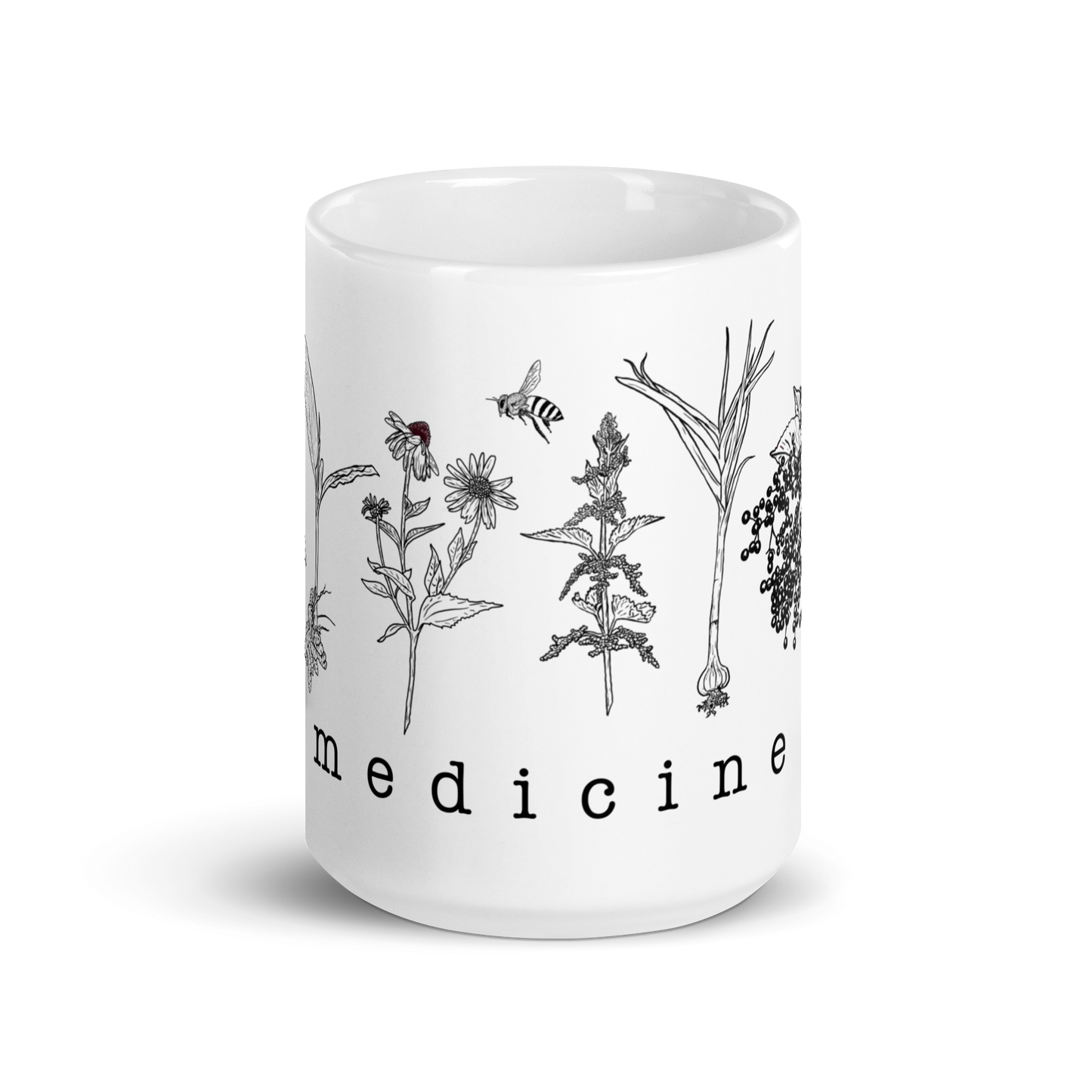 Natural Medicine - White glossy mug
