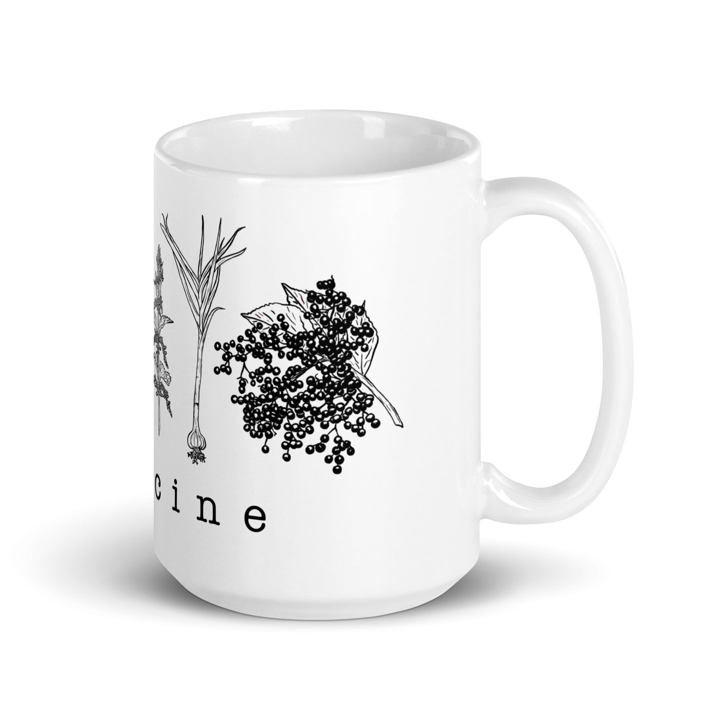Natural Medicine - White glossy mug